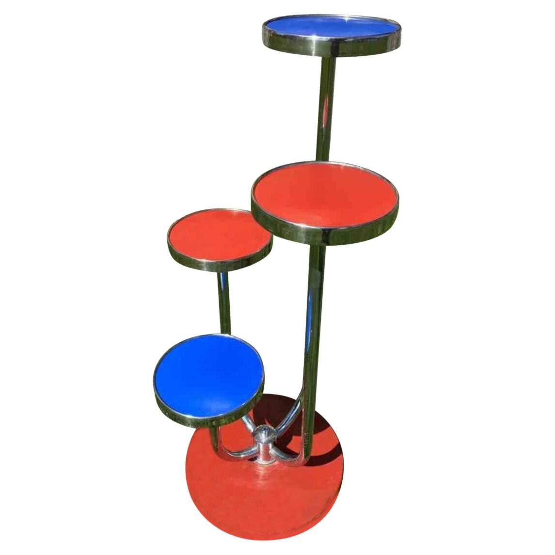 Mid-century design flower stand table H-54 by Jindřich Halabala for Hynek Gottwald