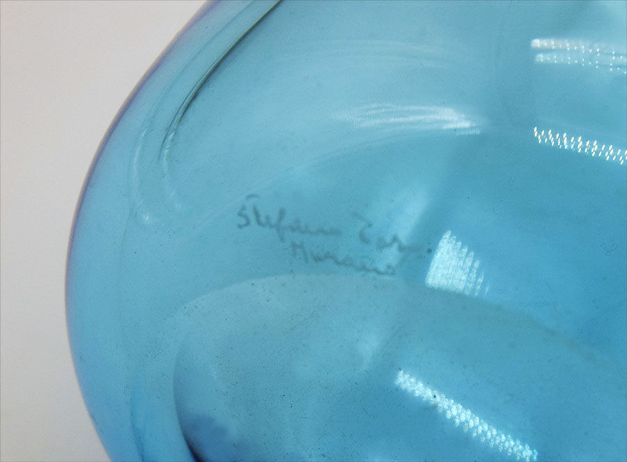 Vase sculpture en verre femme buste Stefano Toso Murano 19670's