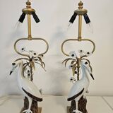 Lamps/vintage, a pair of unique mangani lamps, italy, 1960s/1970s.