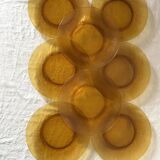 Amber GLASS PLATES 70s