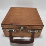 Wooden suitcase