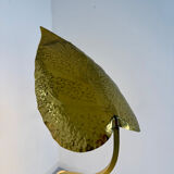 Rhubarb leaf floor lamp brass design Tomaso Barbi Italy an70
