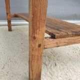 Rimmed table Norman country console in Pine