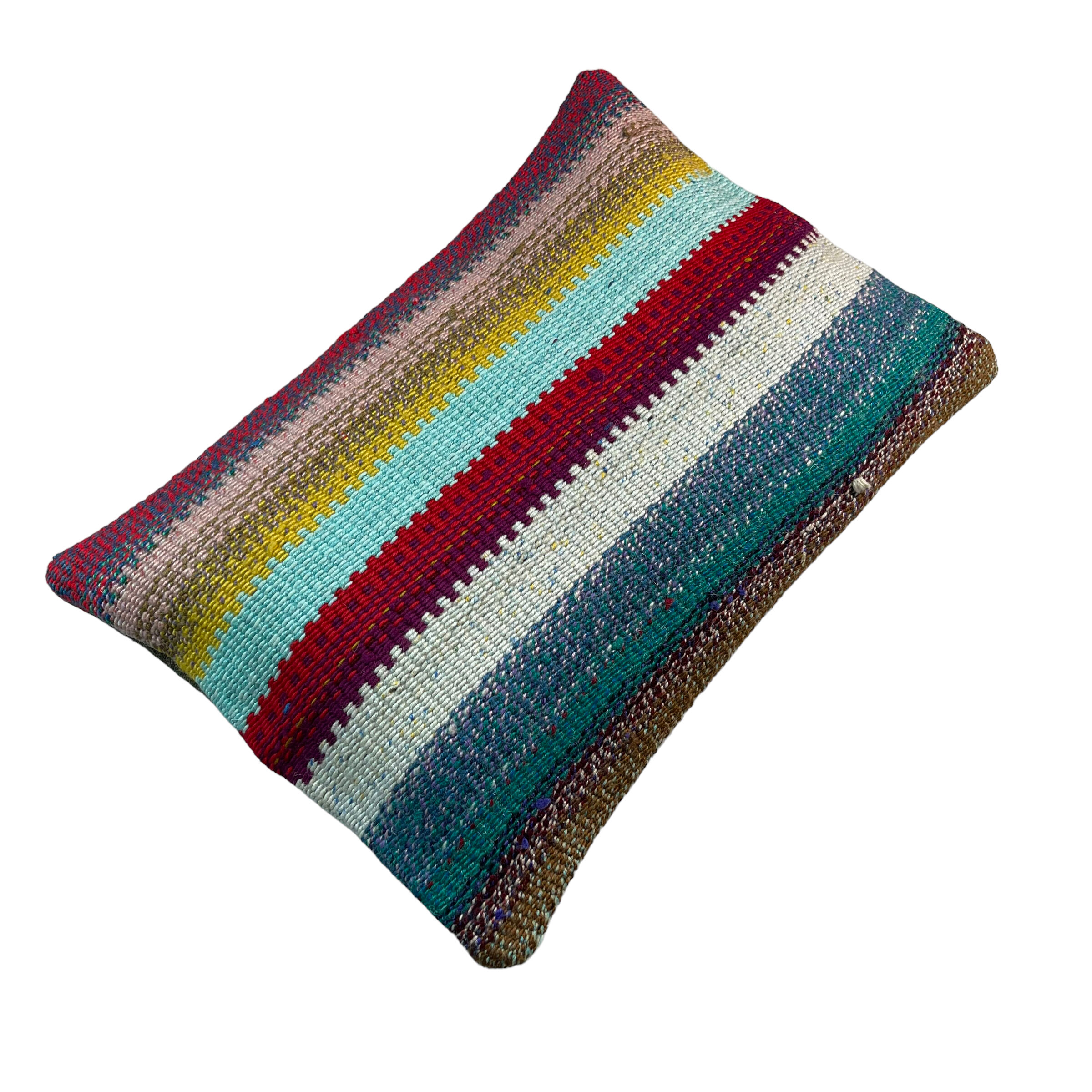 Vintage turkish kilim cushion cover 30x50cm