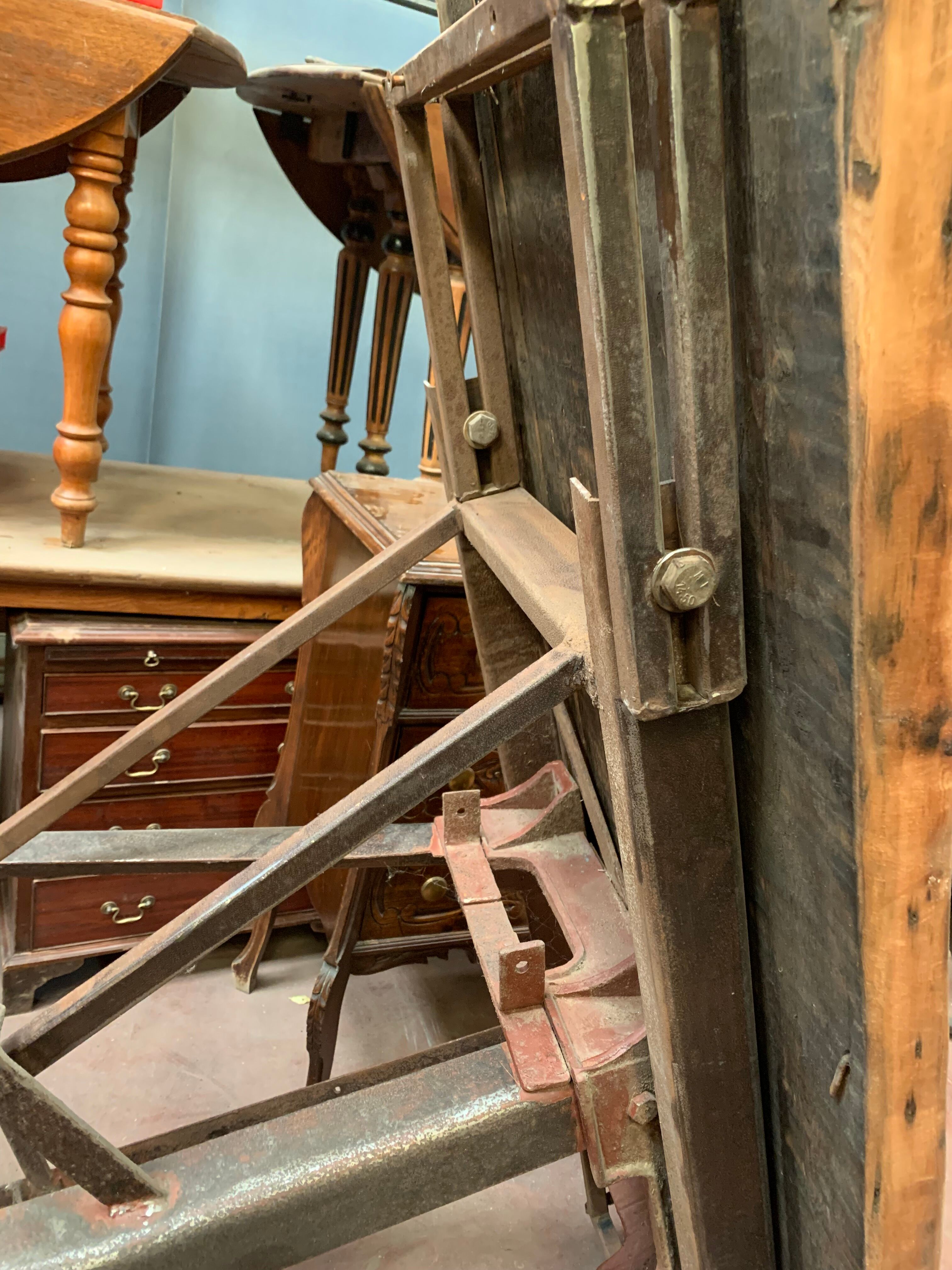 Old industrial workbench