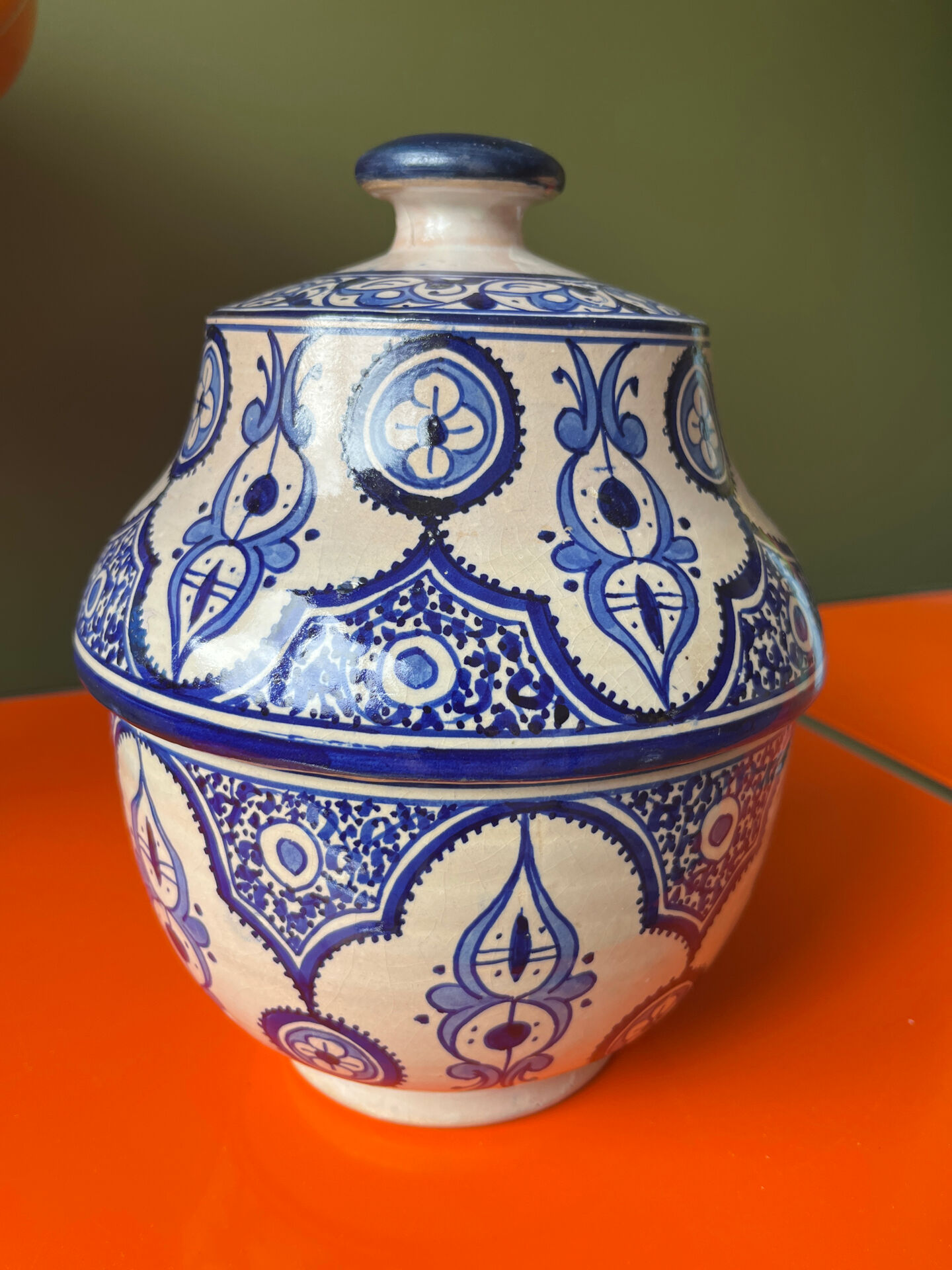 Ancient ceramic pot from Fès.