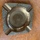 Vintage hammered brass ashtray