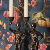 Statuette candle holder