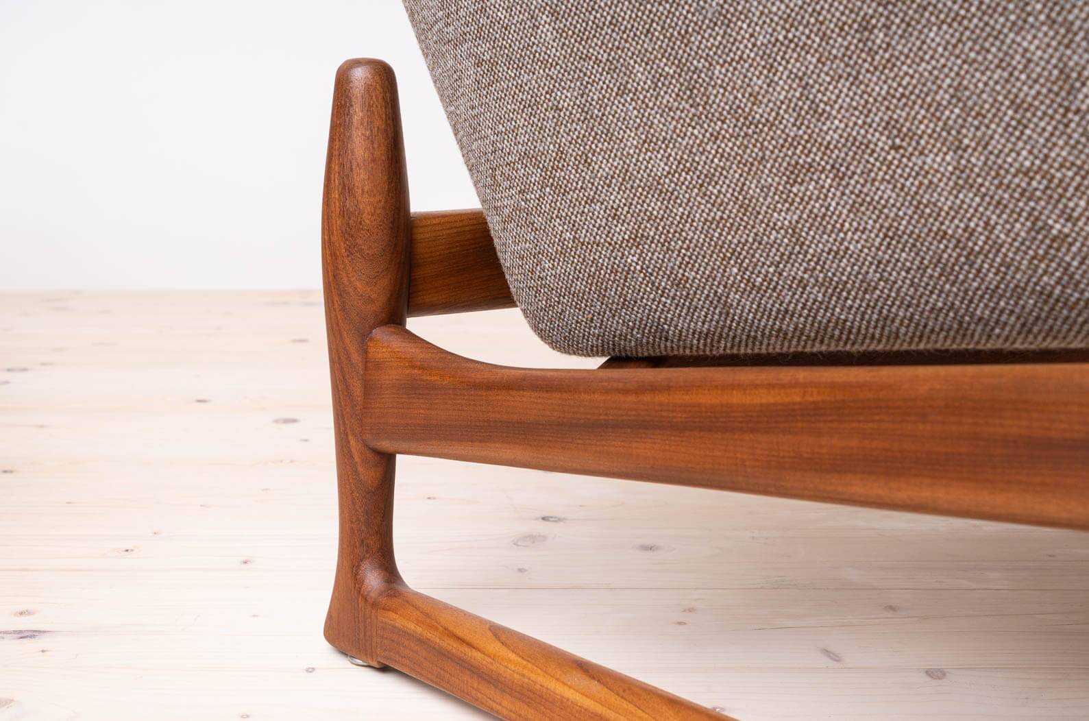 Johannes Andersen Sofa Excellent for AB Trensums Fåtöljfabrik, Reupholstered in KVADRAT