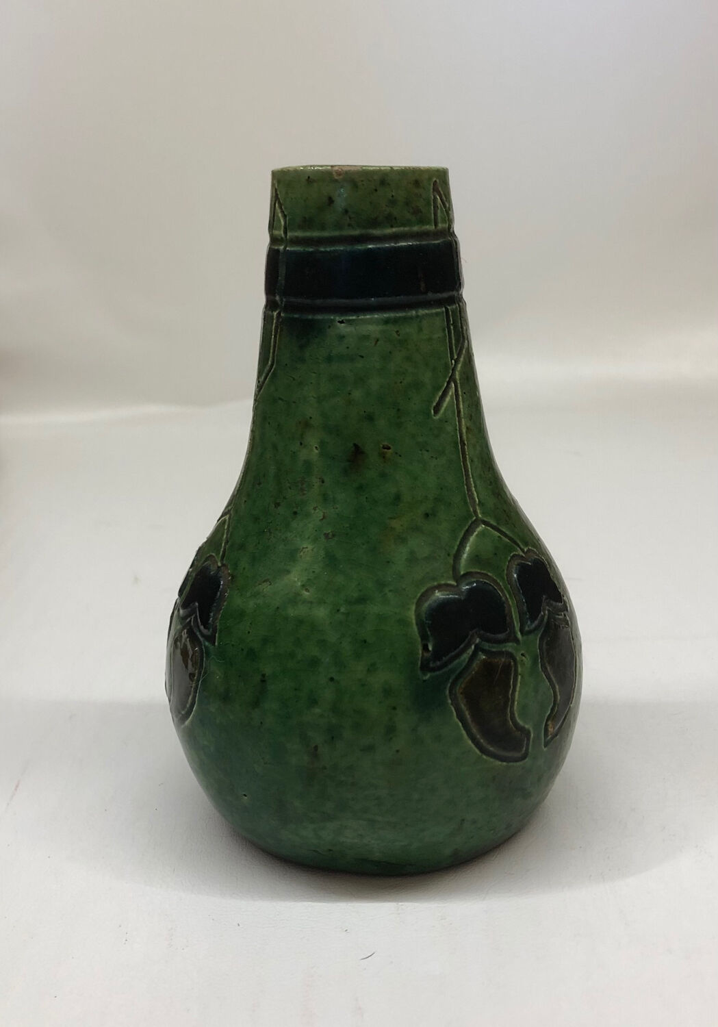 Flemish art deco stoneware soliflore vase