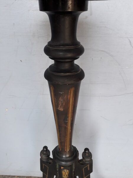 Napoleon III wooden and marble column saddles xiXem