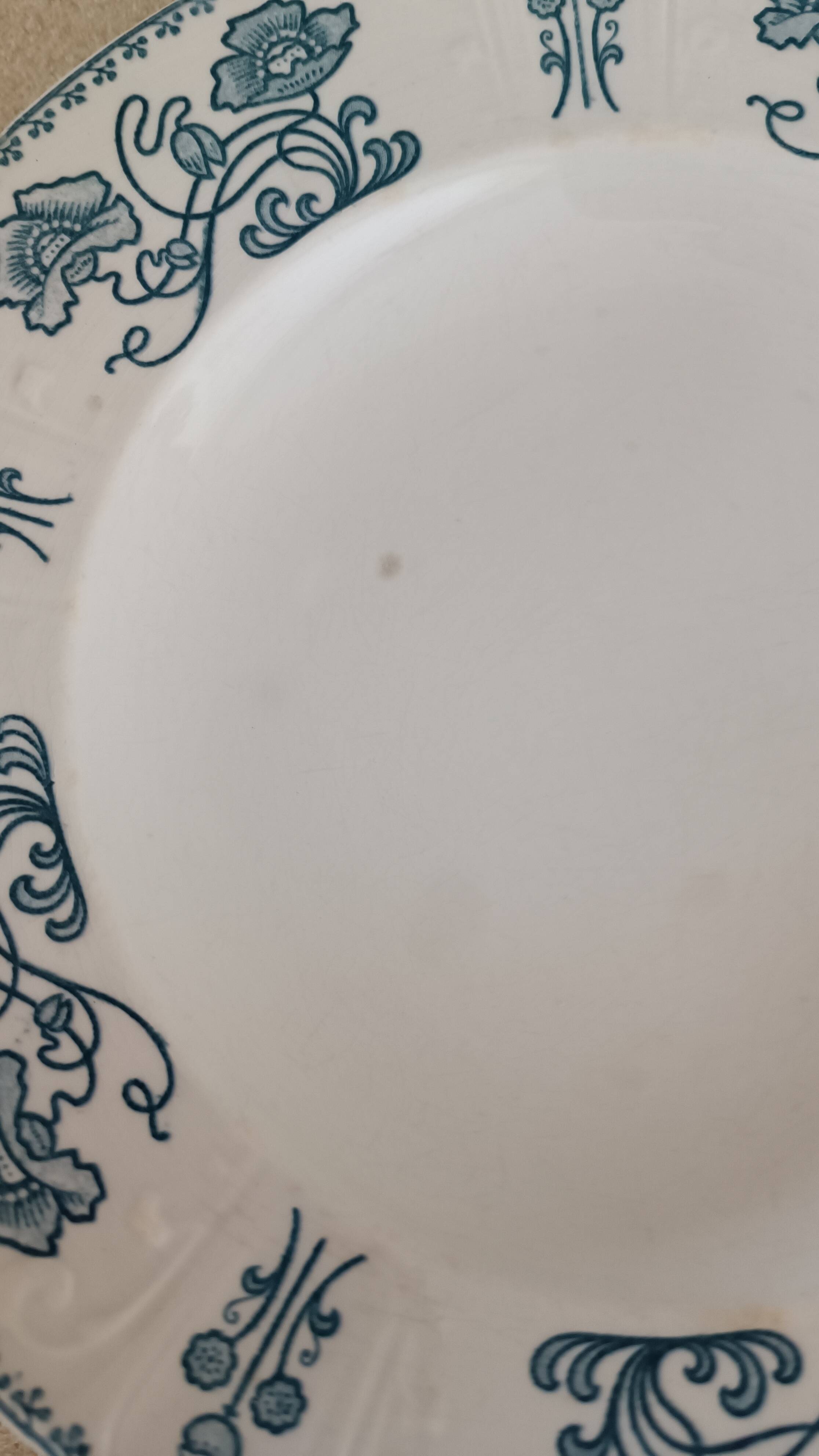 4 plates Sarreguemines 1900