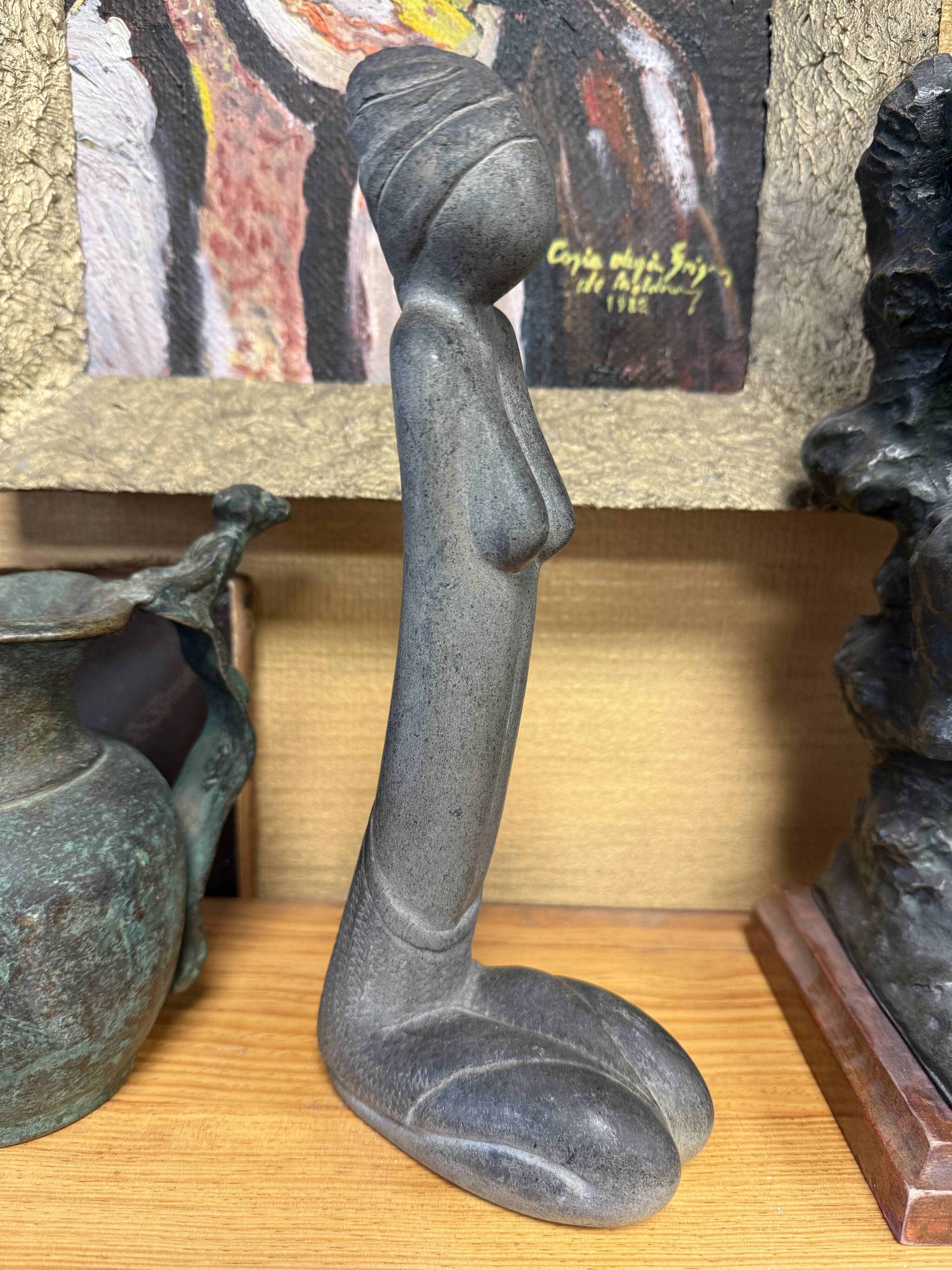 Natural stone sculpture "Female Silhouette"