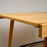 Table à manger extensible en frêne du milieu du siècle