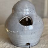 Lampe veilleuse en céramique zoomorphe d'Honoré Camos à Vallauris, chouette vintage 1960