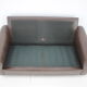 1970s Danish Brown Leather 2 Seater Sofa