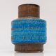 Vintage Rimini Blue Ceramic Vase by Aldo Londi for Bitossi, Italy, 1960s