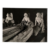Photo argentique Bernard Darot Tombeau François II Trois anges XXe