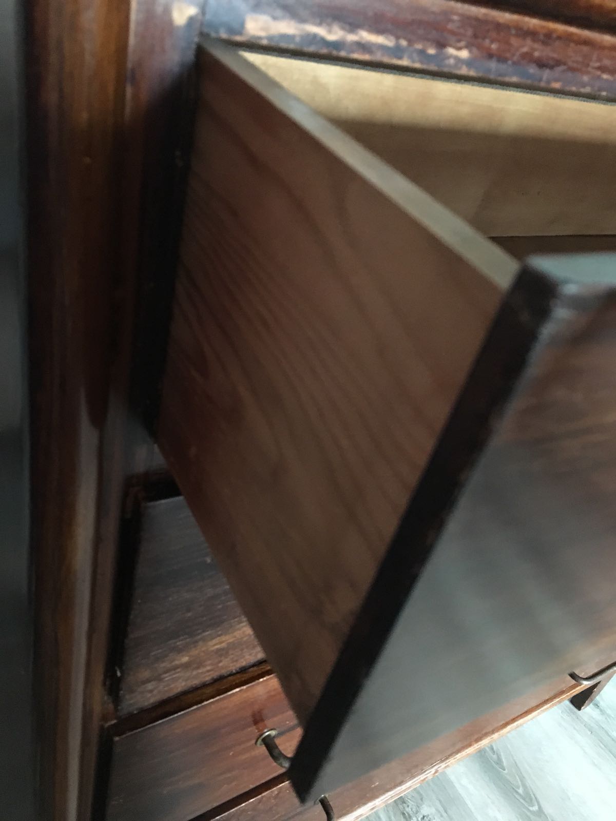 50s oak chest of drawers