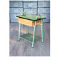 Boarding school bedside table year 50, water green