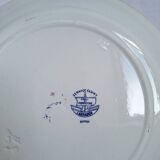 Shallow dish Badonviller and Creil and Montereau blue