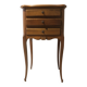 Louis XV style wooden bedside table with drawers