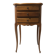 Louis XV style wooden bedside table with drawers