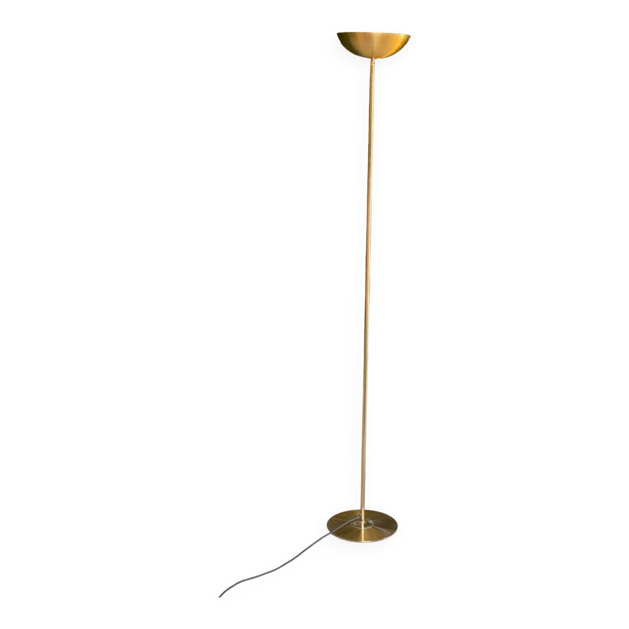 Vintage halogen floor lamp in gold SCE France