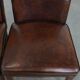 Comfortable set of 2 sheep leather dining chairs with character
