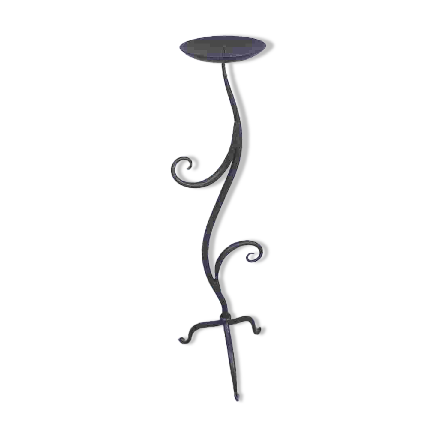 Wrought iron candle holder