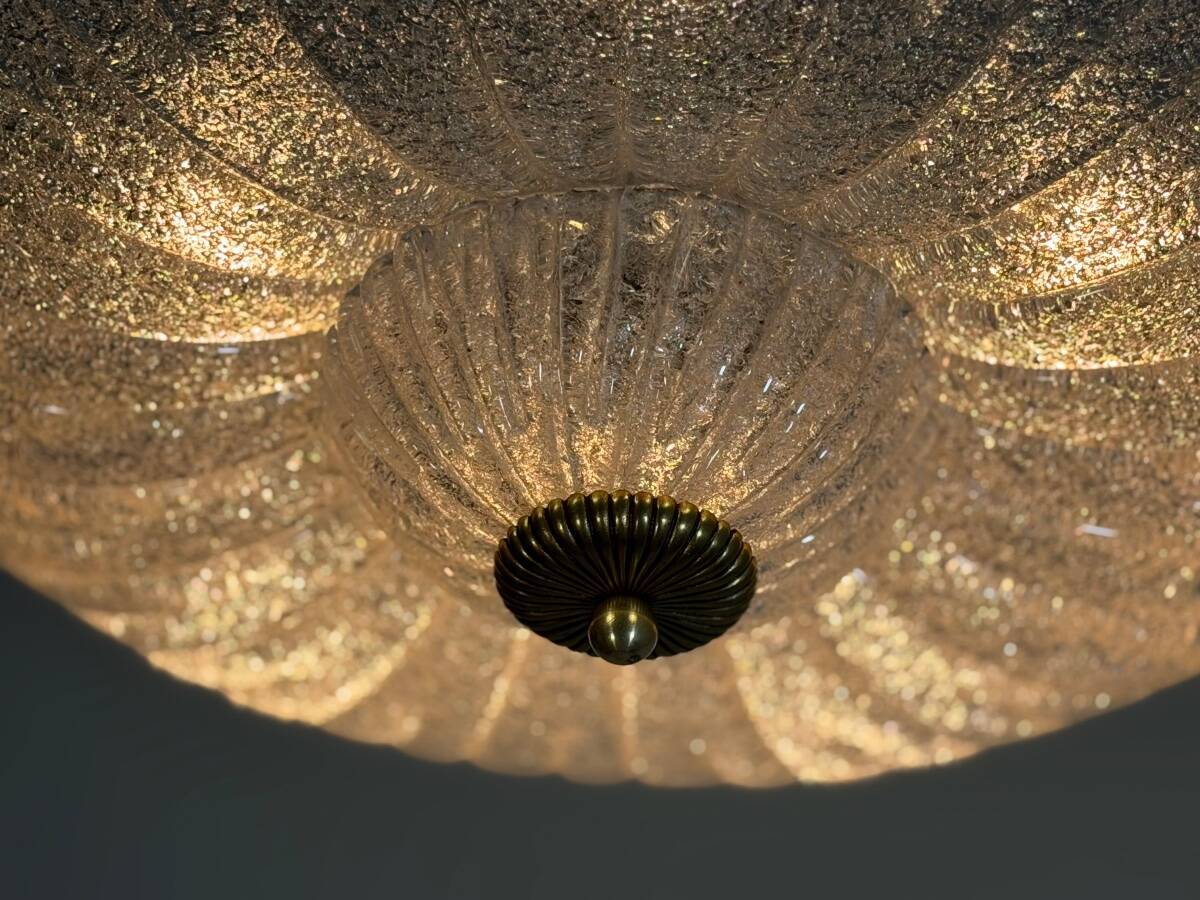 Venetian ceiling light in Murano glass, circa 1940