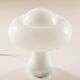 White opaline glass mushroom lamp from Peill & Putzler, Germany 1960s