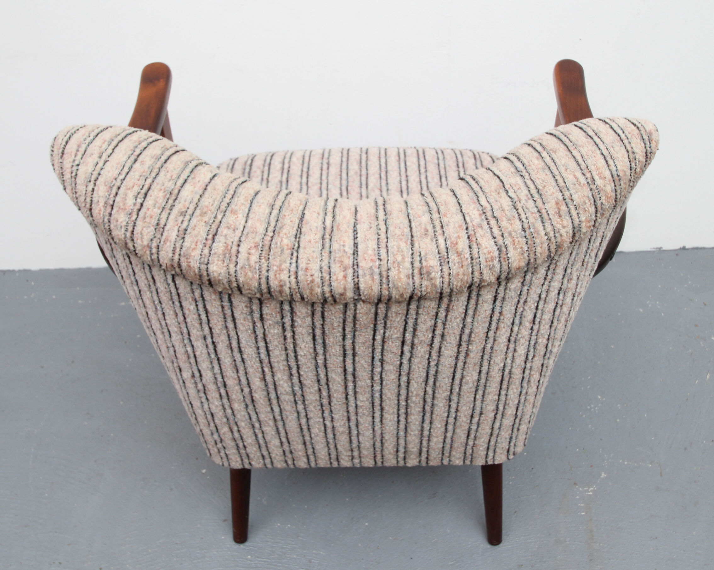 1950s cocktail armchair in grey-beige
