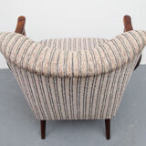 1950s cocktail armchair in grey-beige
