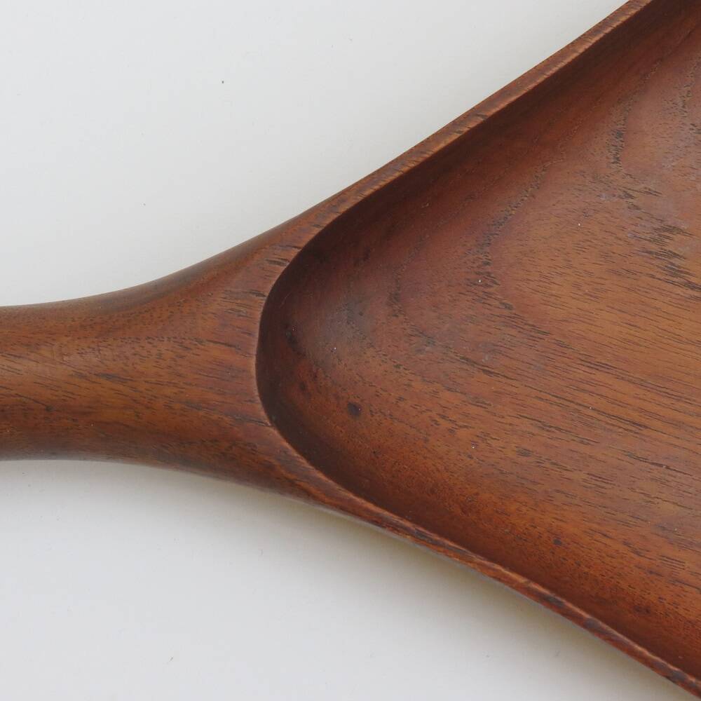 Large Teak Dish With Handle Midcentury 1960s