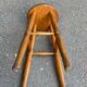 Vintage Scandinavian oak bar stool from the 1960s, 65cm high