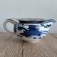 Gaiwan traditional chinese tea set in blue and white porcelain