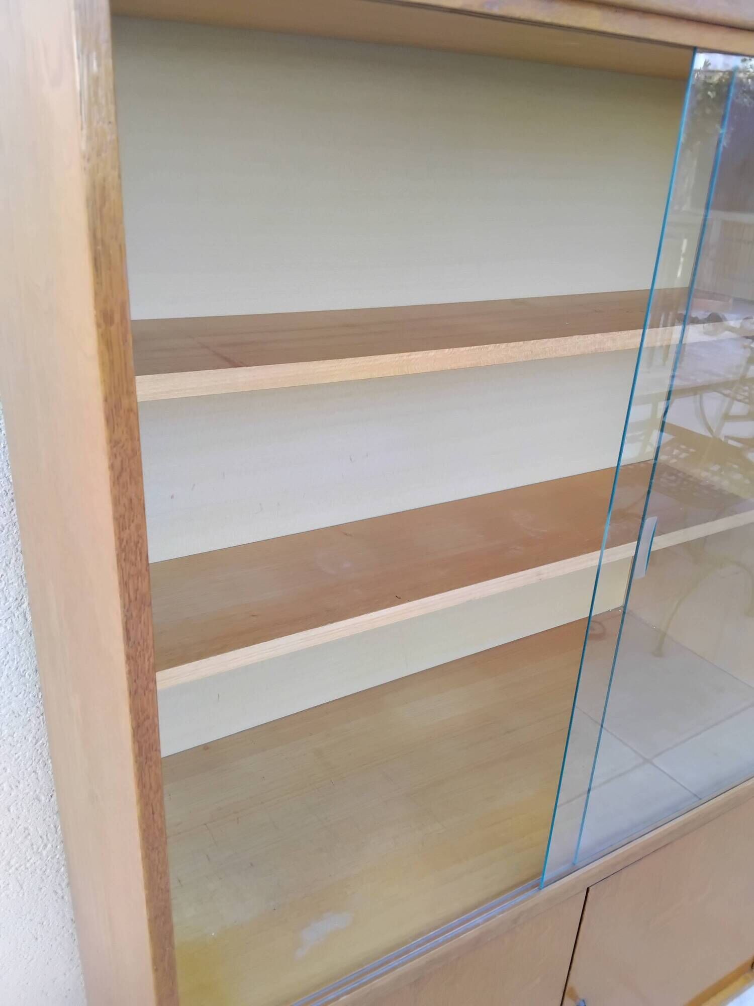 Vintage display cabinet bookshelf