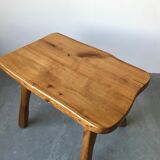 Brutalist coffee table in solid wood