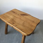 Brutalist coffee table in solid wood