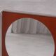 Vintage square metal and wood wall mirror, Germany 1970s