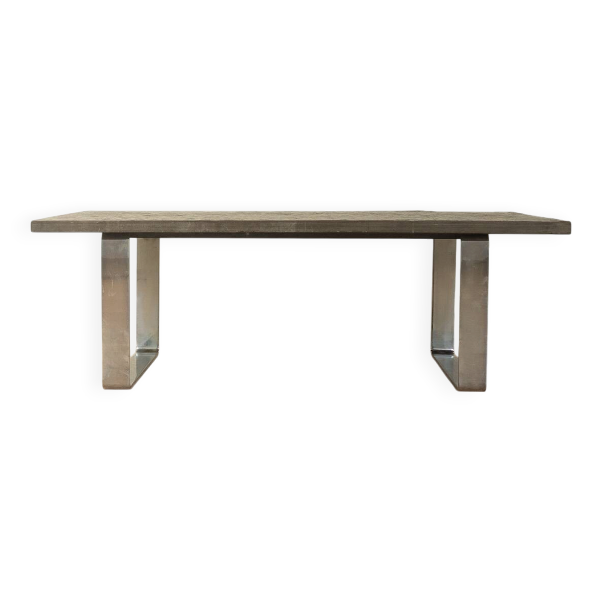 1970s brutalist coffee table by Peter Draenert