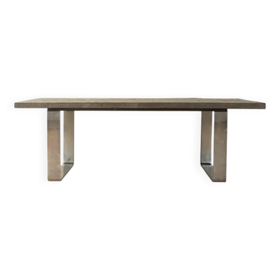 Table basse brutaliste des années 1970 par Peter Draenert