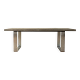 1970s brutalist coffee table by Peter Draenert