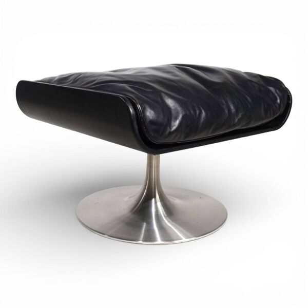 Fauteuil en cuir Kaufeld Siesta 62 par Jacques Brule, 1960