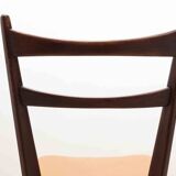 Bistro chair in fawn skai and dark oak
