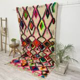 Handmade Moroccan Berber carpet 253 x 146 CM