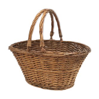 Panier de marché en rotin osier