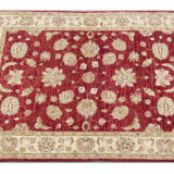 Traditional Red Wool Rug Ziegler Carpet- 144x190cm