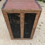 Malle de voyage ancienne bombee